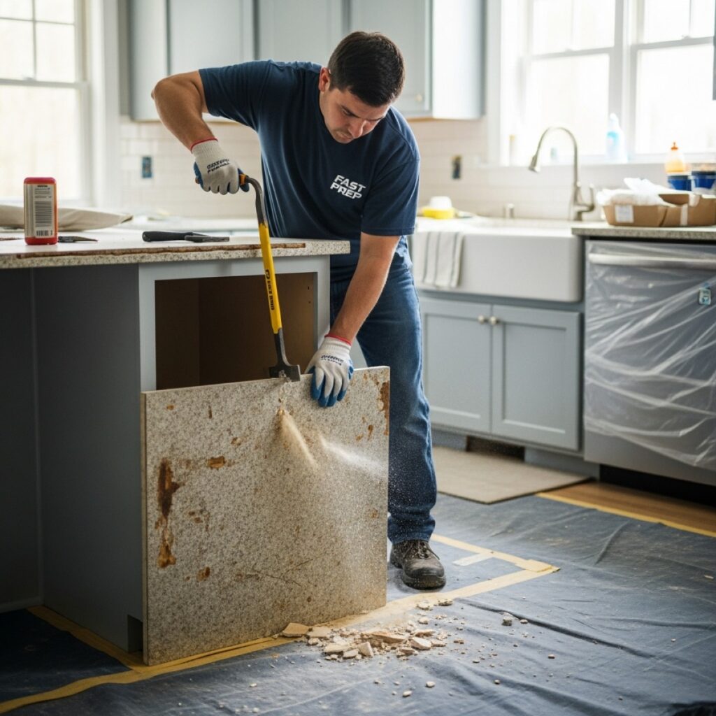 Old Countertop Removal in Branford CT | Fast Prep